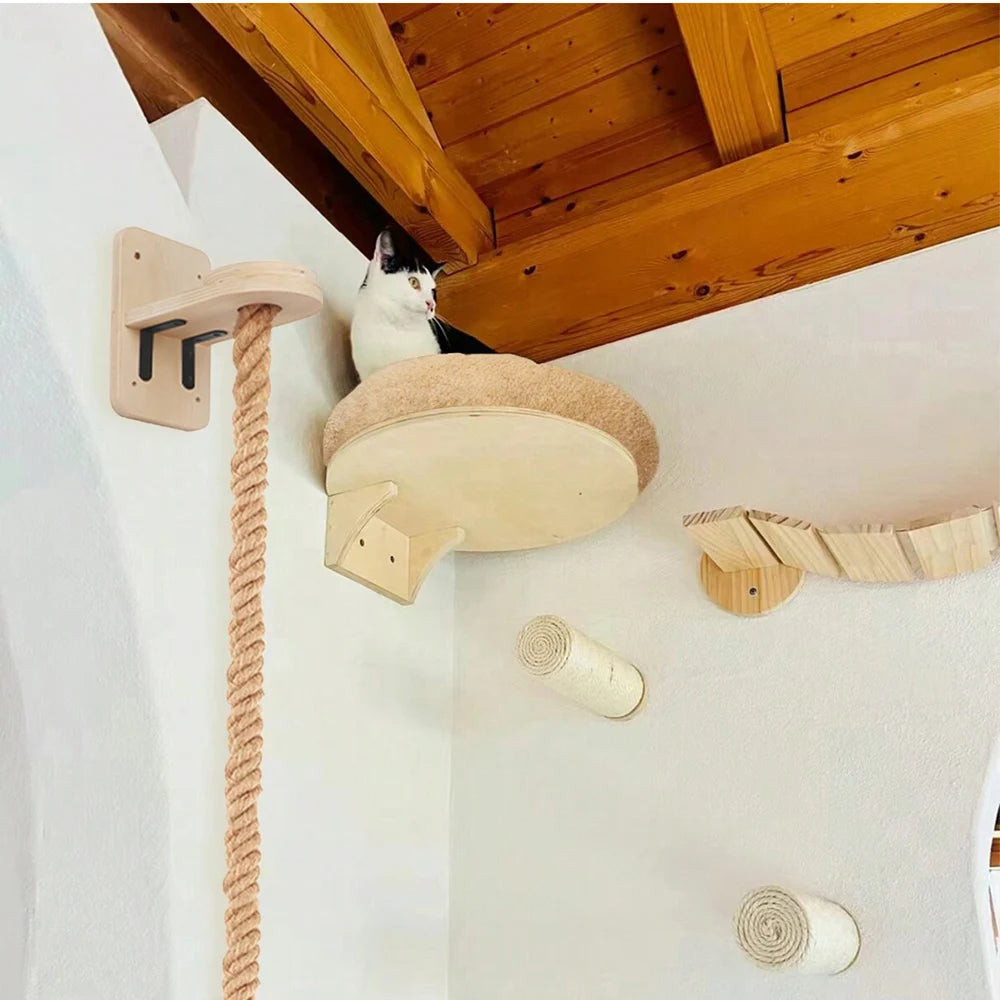 Wall-Mounted Climbing Shelves Cat Furniture