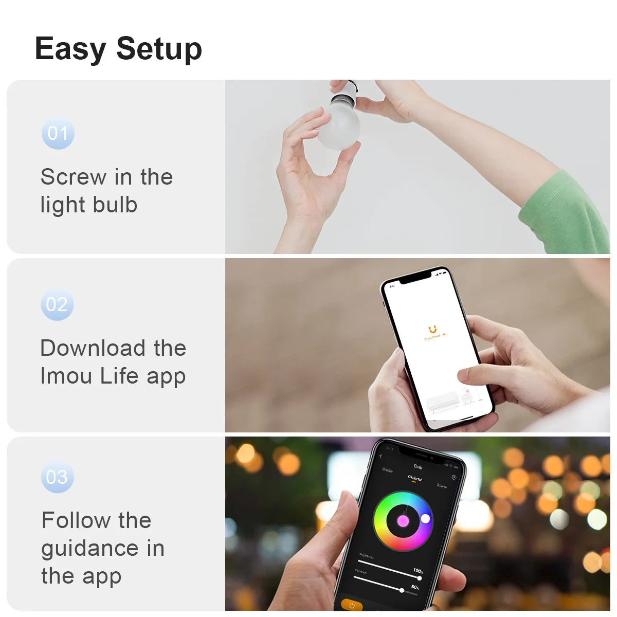 Multicolor Smart Light Bulb APP Remote Control with Alexa