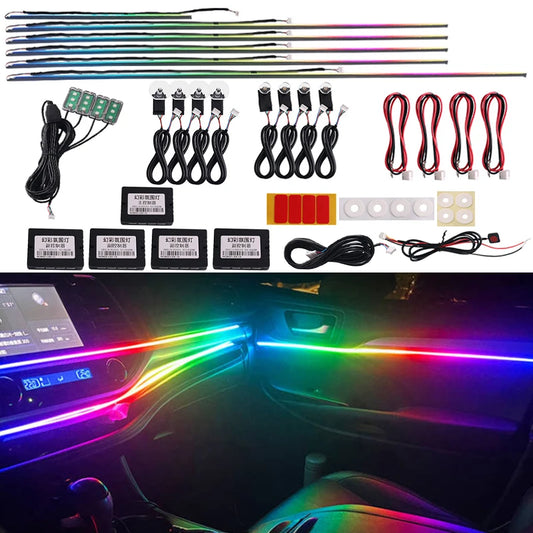 Color RGB Fiber Optic Universal Decoration Ambient Lights