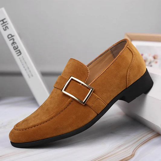 Suede Mens Designer Social Business Loafers