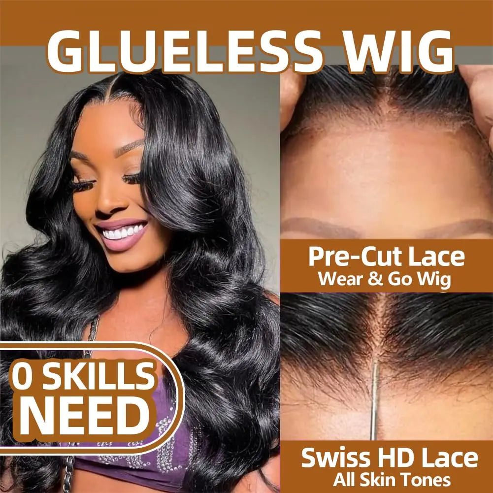 Wear Go Glueless Body Wave Human Hair Wig