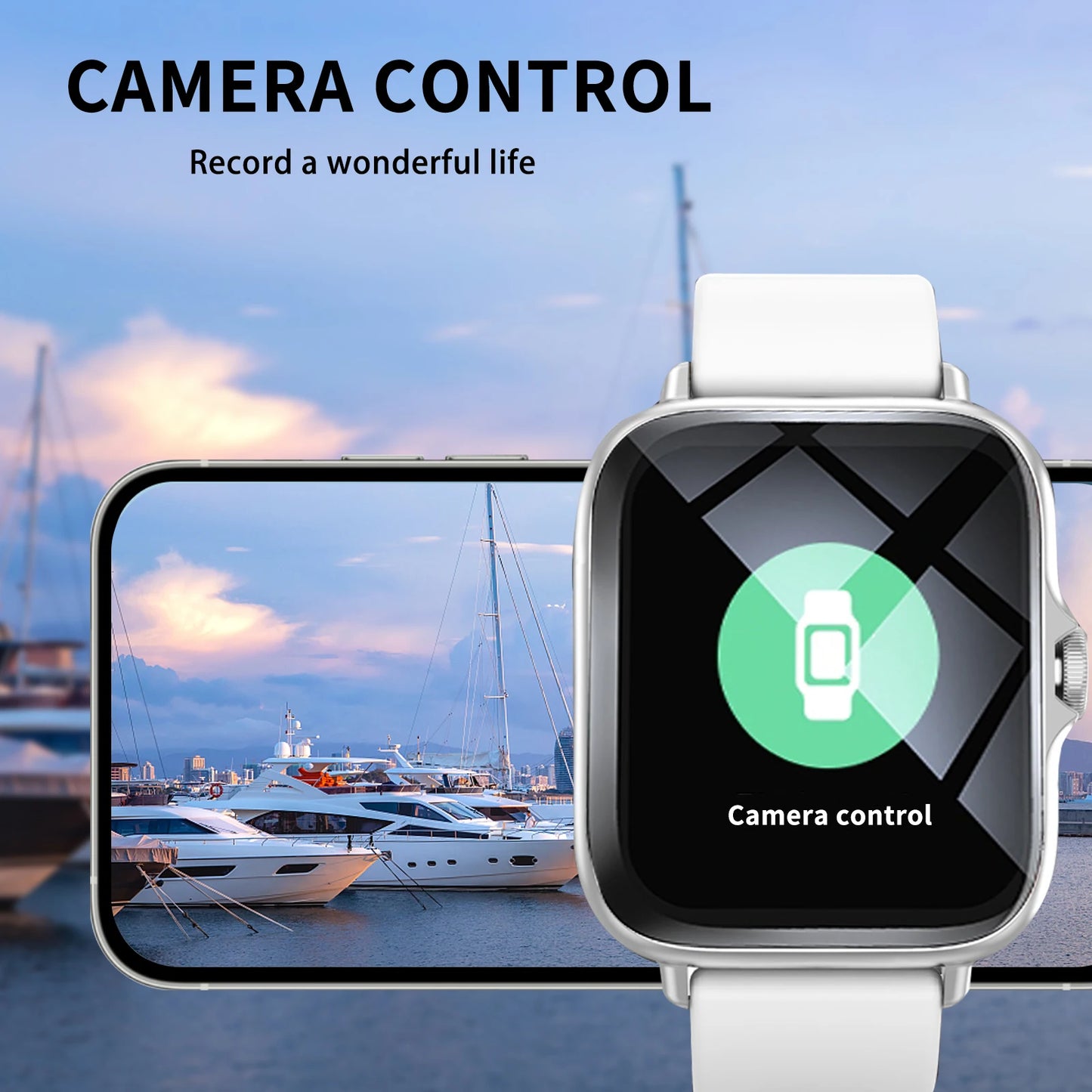 Smart watch compatible with Android and iPhone