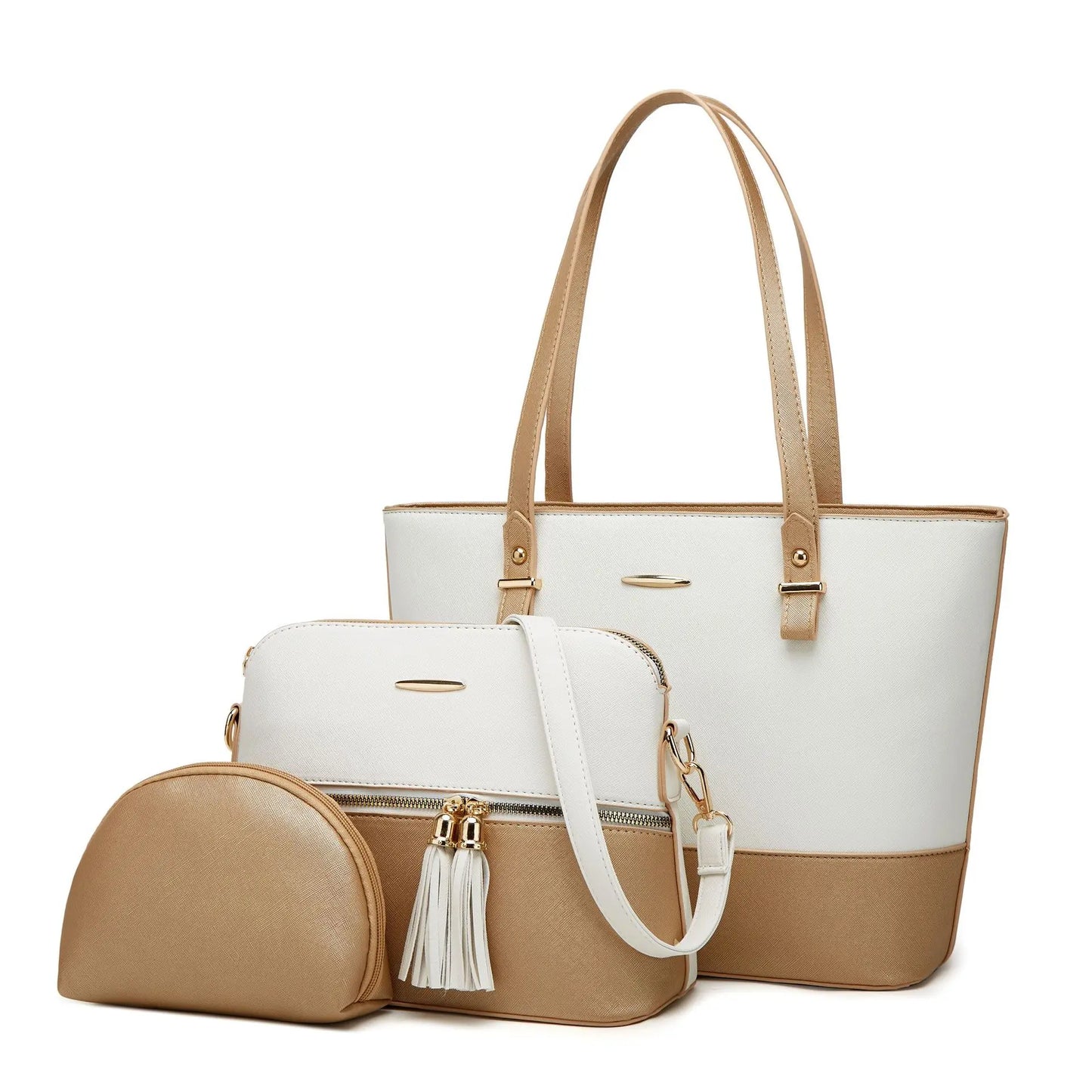 3PC Fashion Tote Crossbody Top Handle Bags