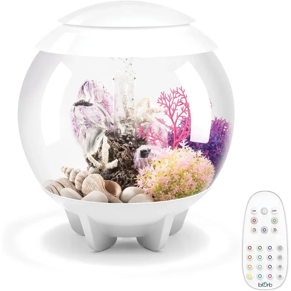 Halo 15 Acrylic 4-Gallon Aquarium with Multi-Color Remote-Controlled