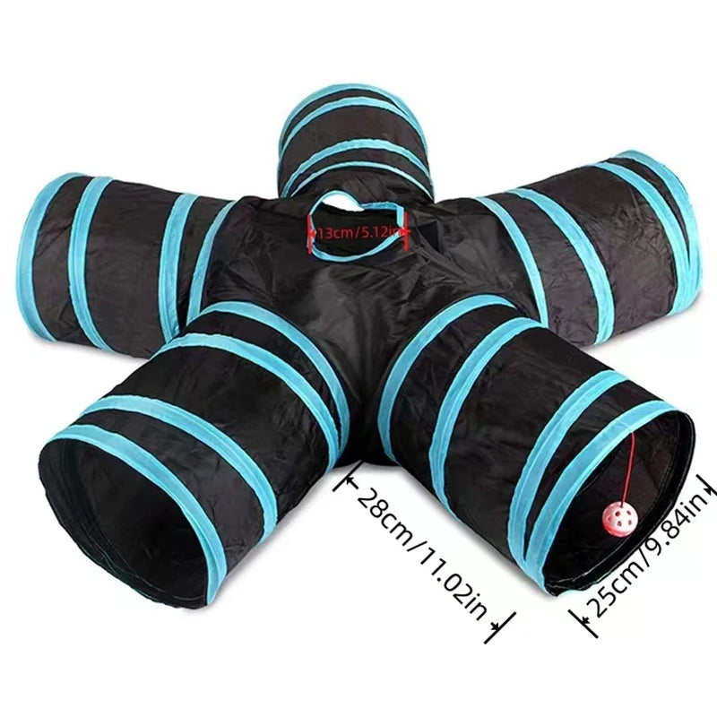 Wear-Resistant Cat Play Tunnel Foldable