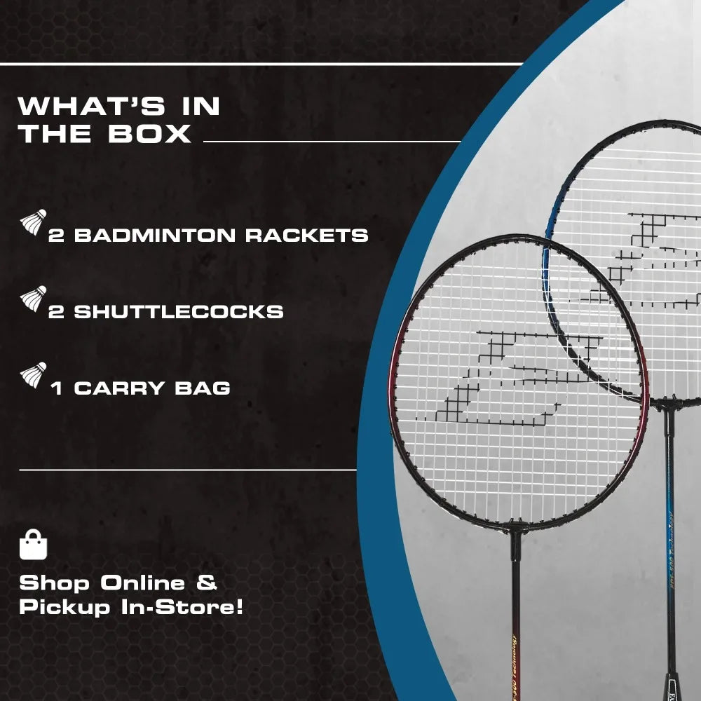 2 Player Badminton Racket Set