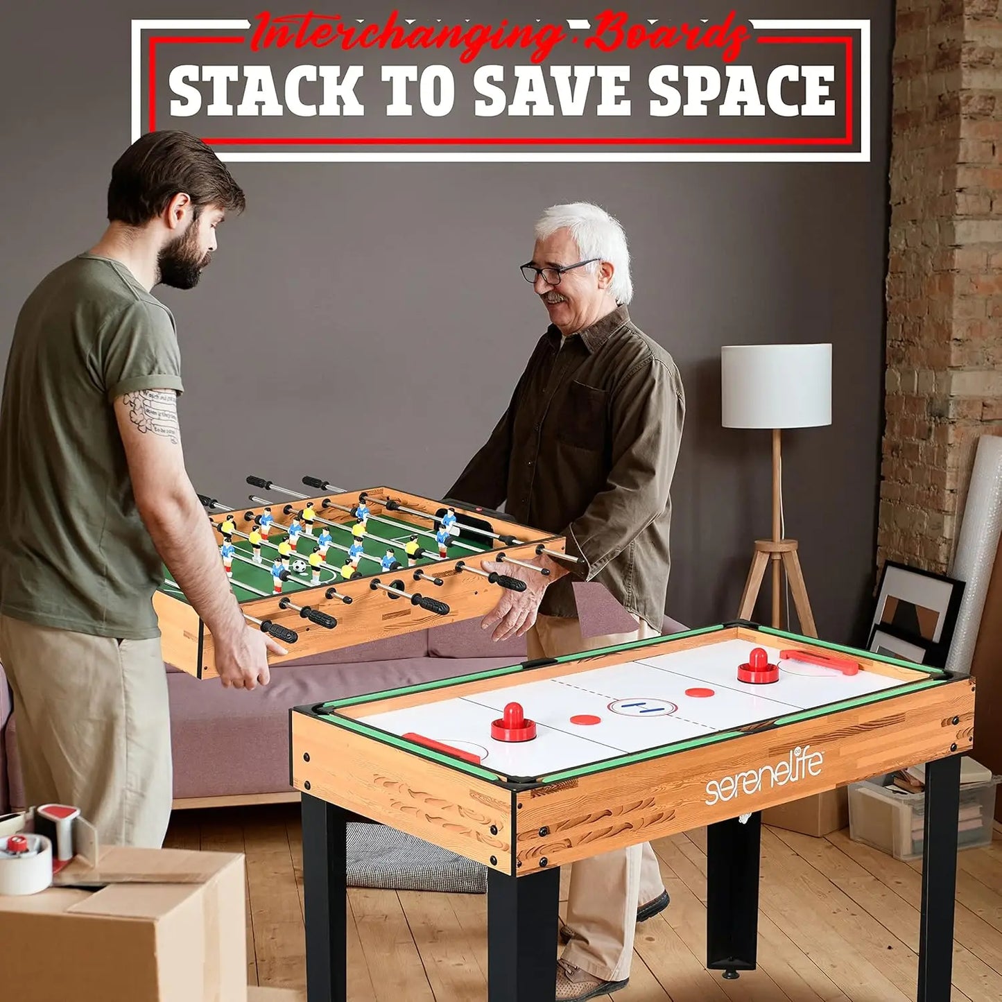 Multi Game Table, 48" Sports Arcade Games with Accessories