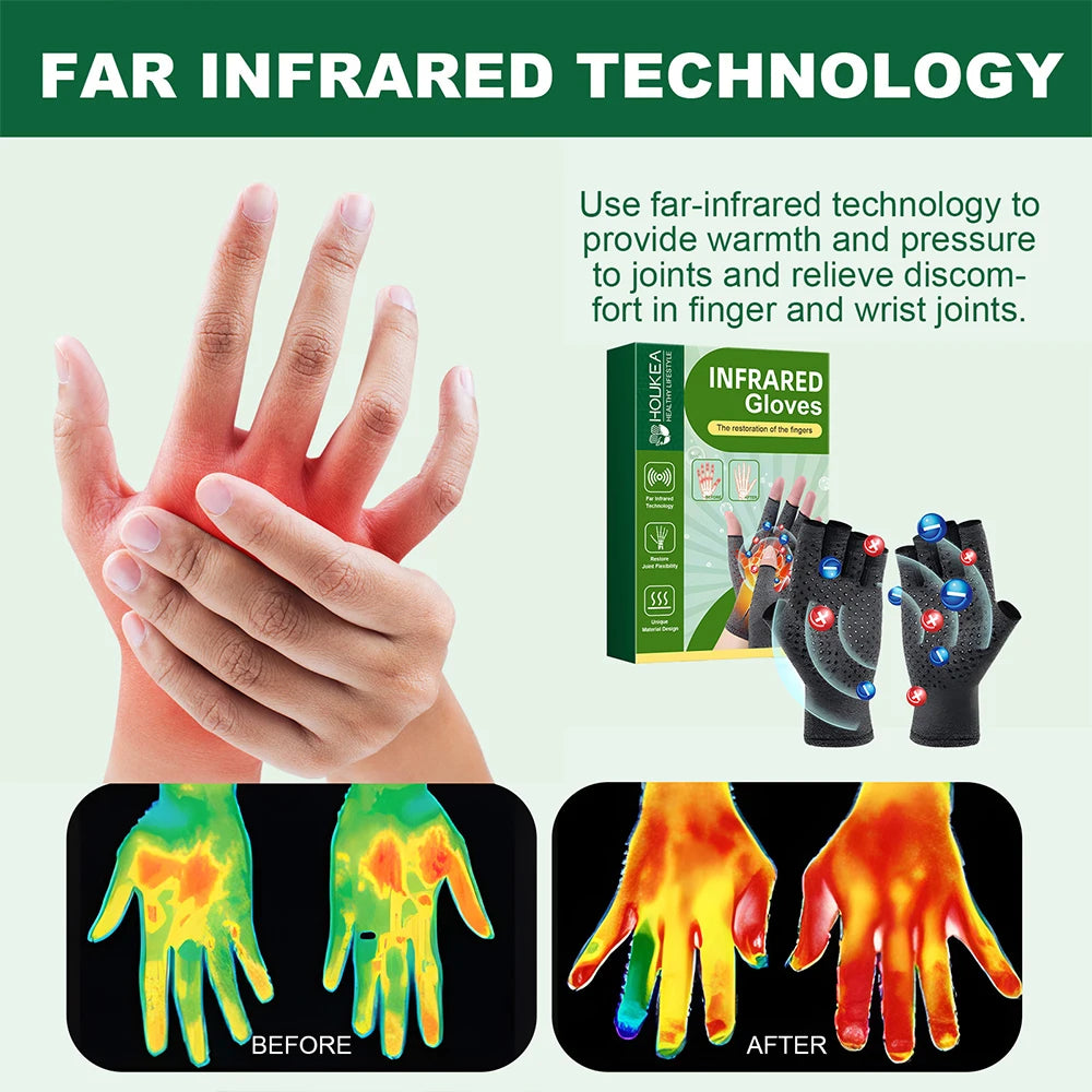 Compression Arthritis Gloves Wrist Support Therapy Pain Relief