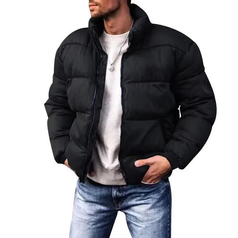Cotton Stand Collar Casual Style Coat