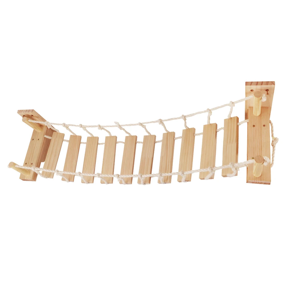39.4In Wall-Mounted Cat Roped Bridge