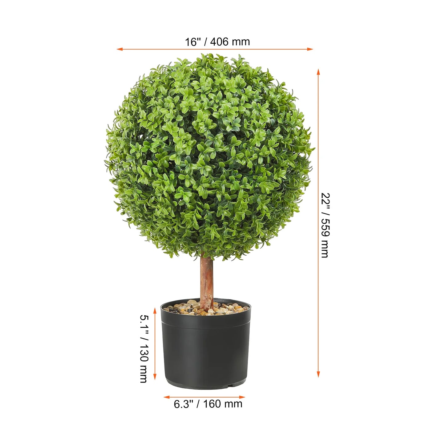 1/2pcs Spiral Artificial Plant 24/36/48in