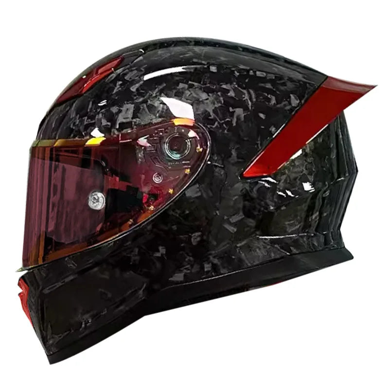 Full Face Helmet Carbon Fiber 3K Wear-Resistant