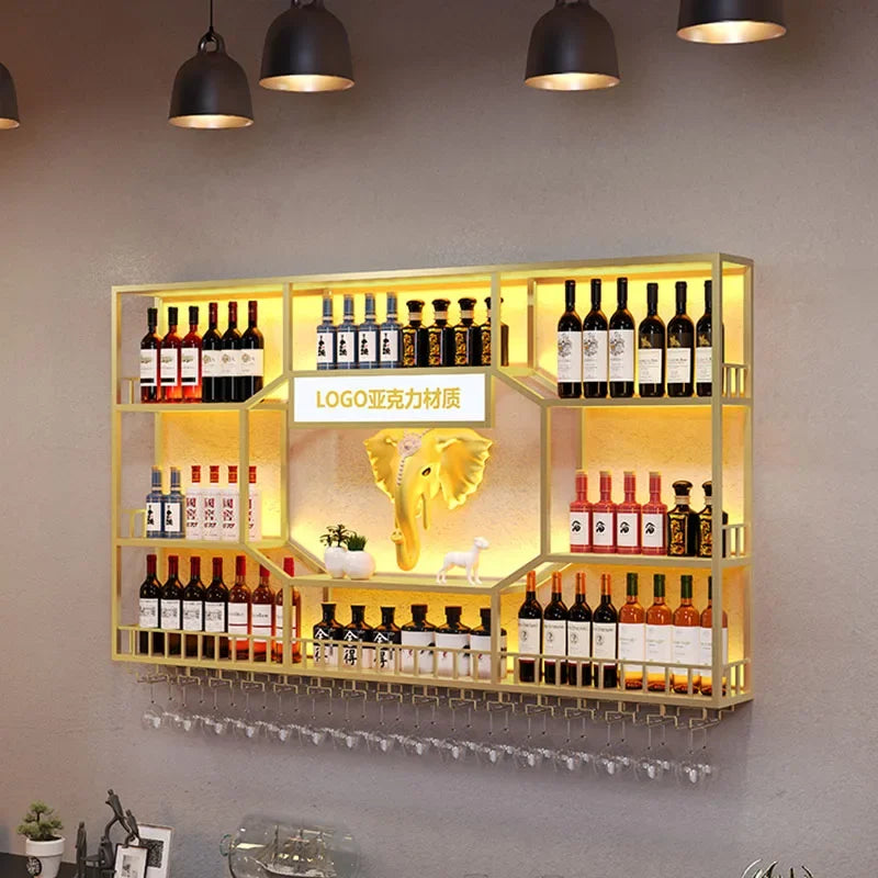 Display Cabinet Bar Liquor Shelf