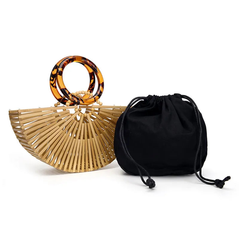 Luxury Womens Small Bamboo Handbag