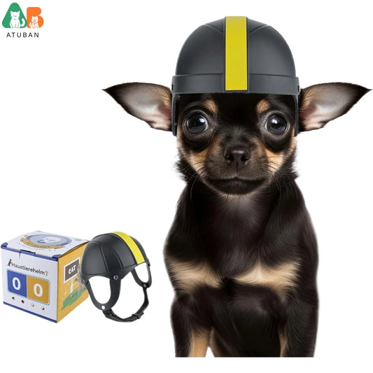 Safety Helmet with Ear Holes for Small Dogs