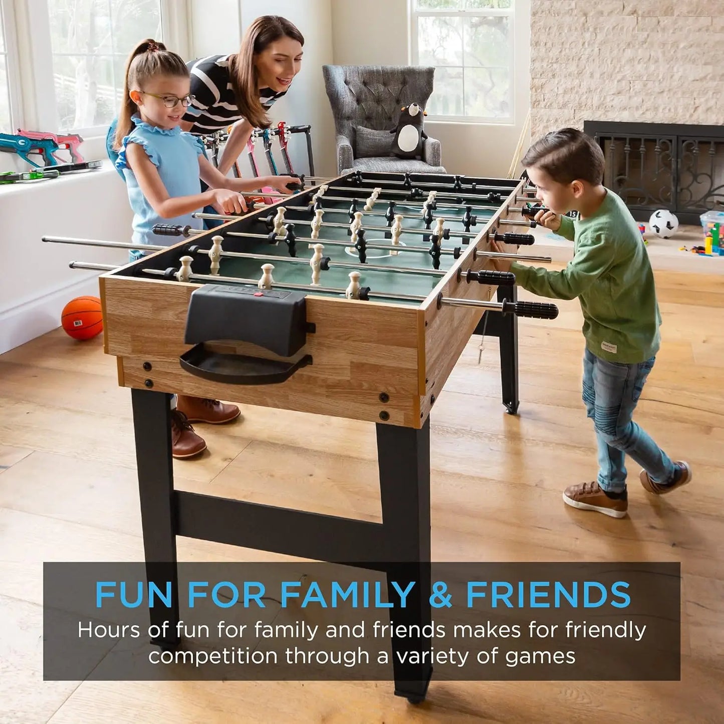 2x4ft 10-in-1 Combo Game Table Set/Hockey, Foosball, Pool, Shuffleboard, Ping Pong