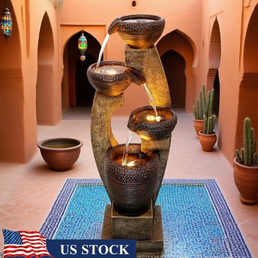 Contemporary  Outdoor Fountain Stand 40 inches