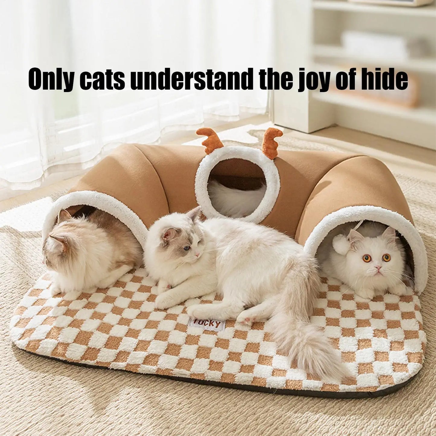 Cat Play Tunnel Warm Shelter Tent House