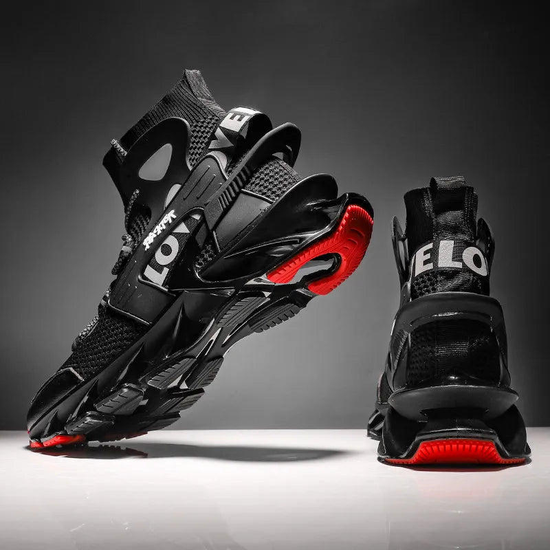 Mens Race Trainer Breathable Fashion Running Shoes