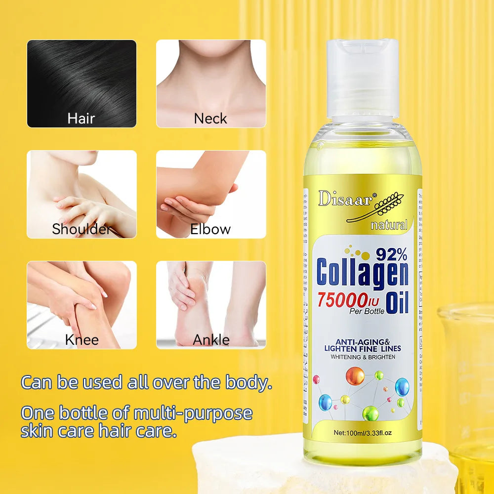 100ml 92% Collagen Body Serum Dry Skin Hydrating Massage Oil