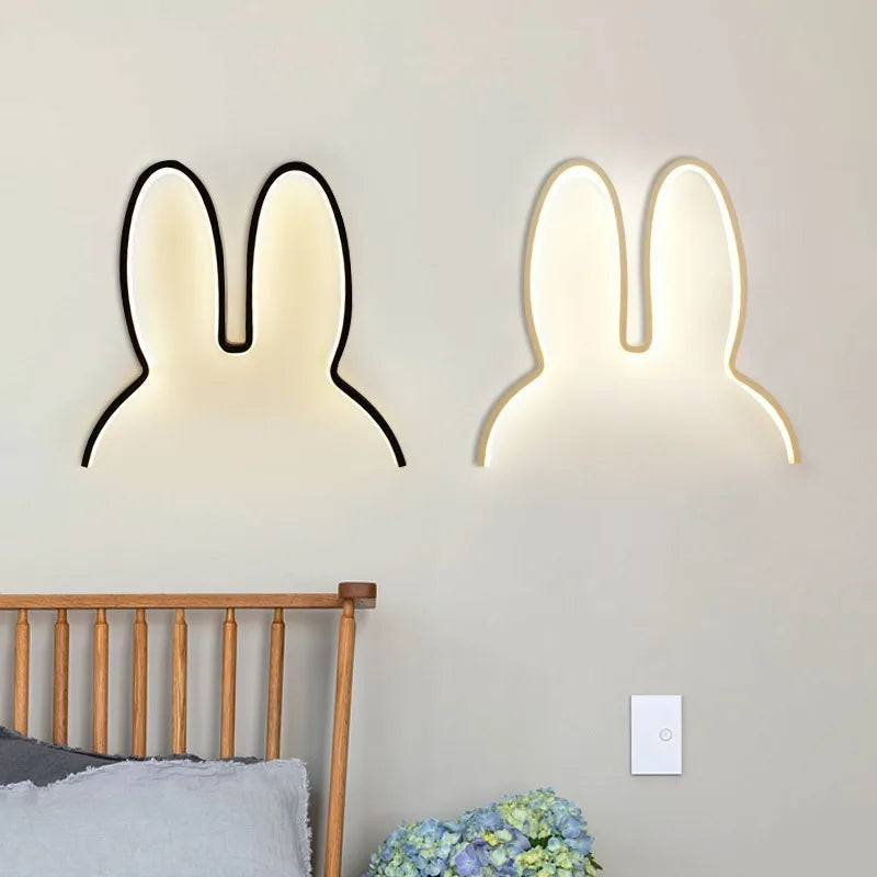 Cute Led Rabbit Wall Lights For Kid's Room