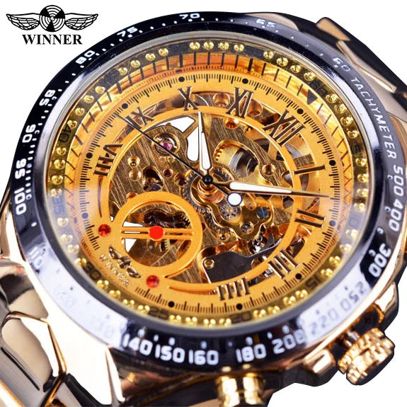 Mechanical Sport Design Bezel Fashion Watch
