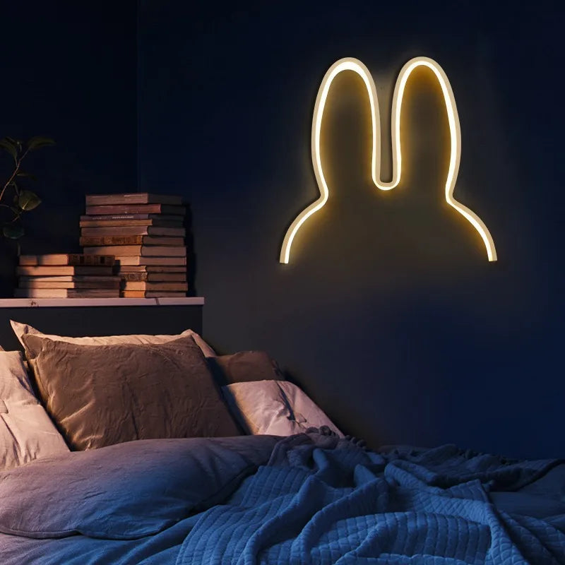 Cute Led Rabbit Wall Lights For Kid's Room